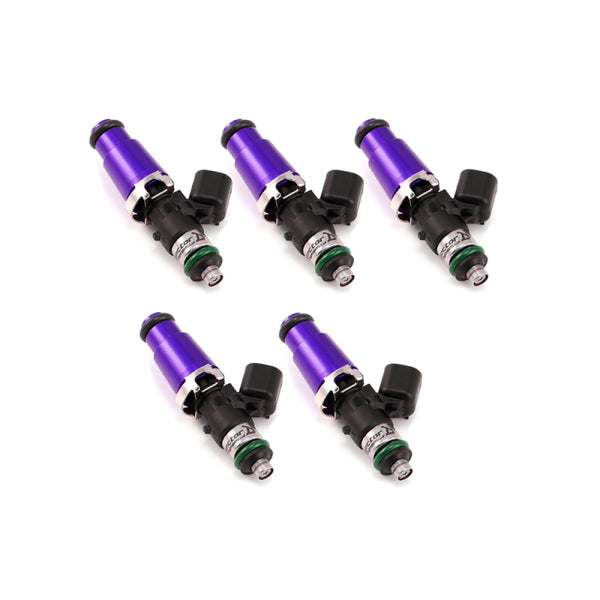 Injector Dynamics 1700cc Injectors - 60mm Length - 14mm Purple Top - 14mm Lower O-Ring (Set of 5) Injector Dynamics 1700cc Injectors - 60mm Length - 14mm Purple Top - 14mm Lower O-Ring (Set of 5)