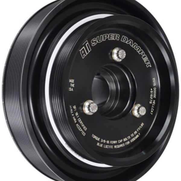 ATI Damper - 6.325in - Alum - 6 Grv - Dodge - 3.7 & 4.7 - V6 w/Bolt On Pulley - More Sizes Avail