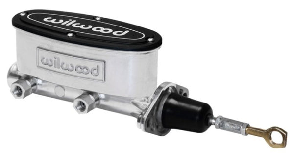 Wilwood High Volume Tandem M/C - 15/16in Bore Ball Burnished-W/Pushrod - Early Mustang