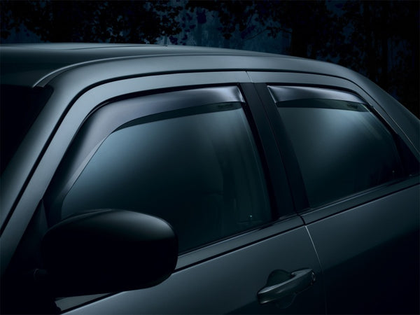 WeatherTech 00-04 Dodge Dakota Quad Cab Front and Rear Side Window Deflectors - Dark Smoke
