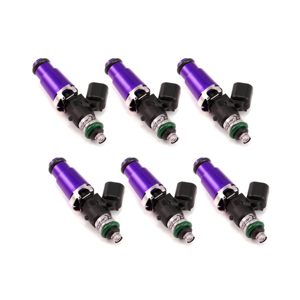 Injector Dynamics 1340cc Injectors-60mm Length-14mm Purp Top-14mm Low O-Ring(Mach to 11mm)(Set of 6) Injector Dynamics 1340cc Injectors-60mm Length-14mm Purp Top-14mm Low O-Ring(Mach to 11mm)(Set of 6)