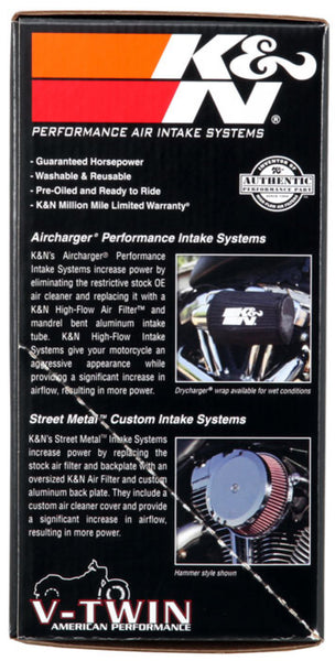 K&N 01-10 Harley Davidson FX / FL Aircharger Performance Intake