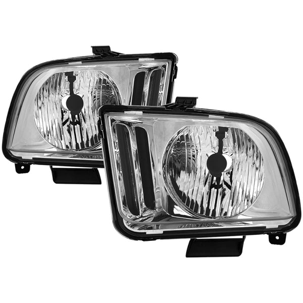 xTune Ford Mustang 05-09 Halogen OEM Style Headlight (Non HID) OEM Chrome HD-JH-FM05-C