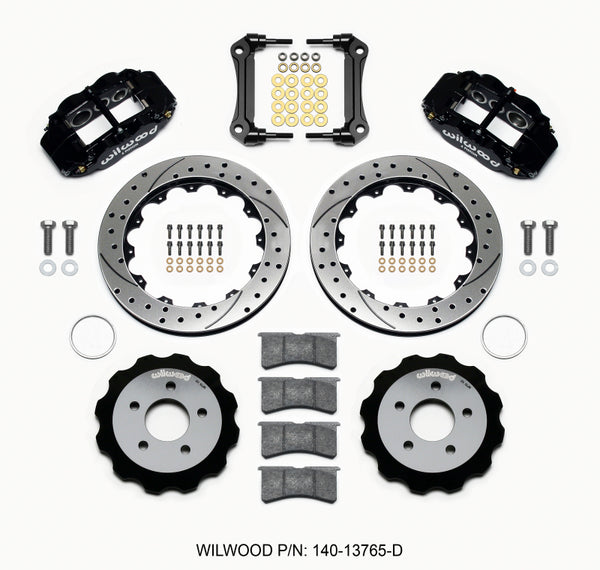 Wilwood Narrow Superlite 6R Front Hat Kit 13.06 Drilled 1964-1970 Ford Mustang w/ DSE Suspension