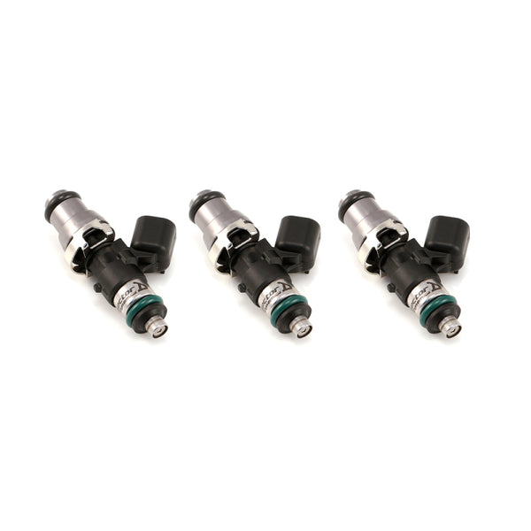 Injector Dynamics 1340cc Injectors - 48mm Length - 14mm Grey Top - 14mm Lower O-Ring (Set of 3) Injector Dynamics 1340cc Injectors - 48mm Length - 14mm Grey Top - 14mm Lower O-Ring (Set of 3)