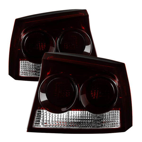 Xtune Dodge Charger 2009-2010 OEM Style Tail Lights Red Smoked ALT-JH-DC09-OE-RSM