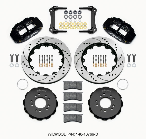 Wilwood Narrow Superlite 6R Front Hat Kit 14.00 Drilled 1964-1970 Ford Mustang w/ DSE Suspension