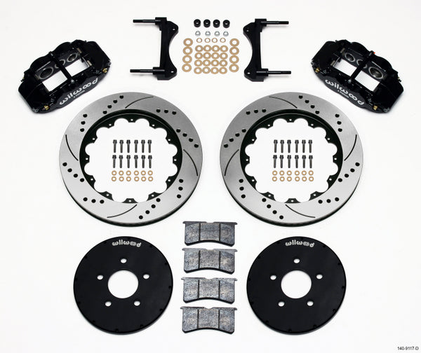 Wilwood Narrow Superlite 6R Front Hat Kit 14.00in Drilled 1994-2004 Mustang