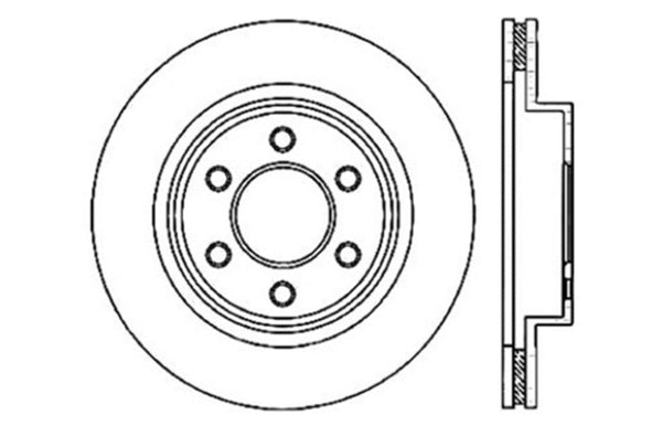 StopTech Power Slot 01-06 & 08-10 Dodge Viper SRT-10 Drilled & Slotted Left Rear Rotor
