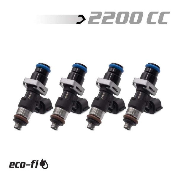 BLOX Racing 2 200CC Street Injectors 38mm With 1/2in Adapter 11mm Bore (Fits Honda K)