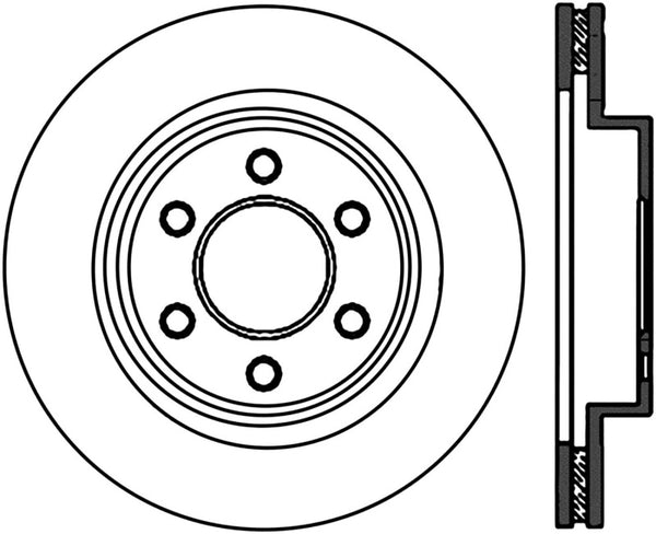 StopTech Power Slot 03-06/08-10 Dodge Viper SRT-10 Slotted Left Front Cryo-Stop Rotor