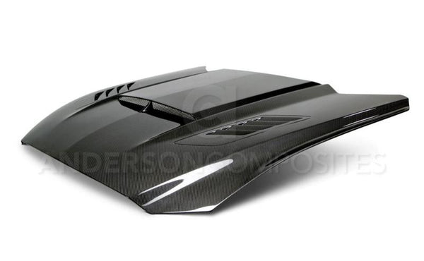 Anderson Composites 15-17 Ford Mustang Ram Air Double Sided Hood