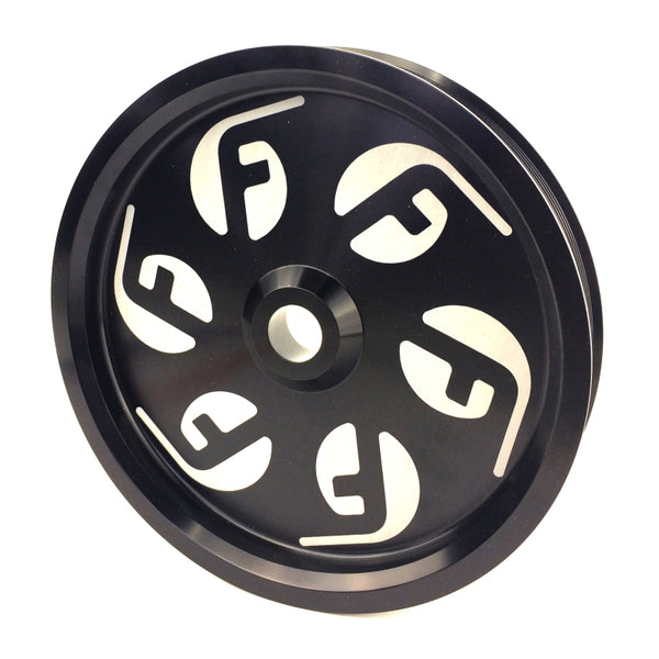Fleece Performance Dodge Cummins Dual Pump Pulley (For Use w/ FPE Dual Pump Bracket) Black