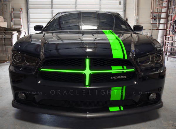 Oracle 11-14 Dodge Charger Illuminated Grille Crosshairs - Green
