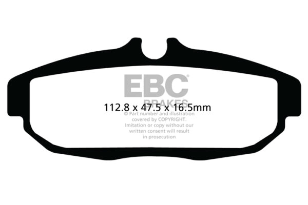 EBC 13-14 Ford Mustang GT500 Orangestuff Rear Brake Pads