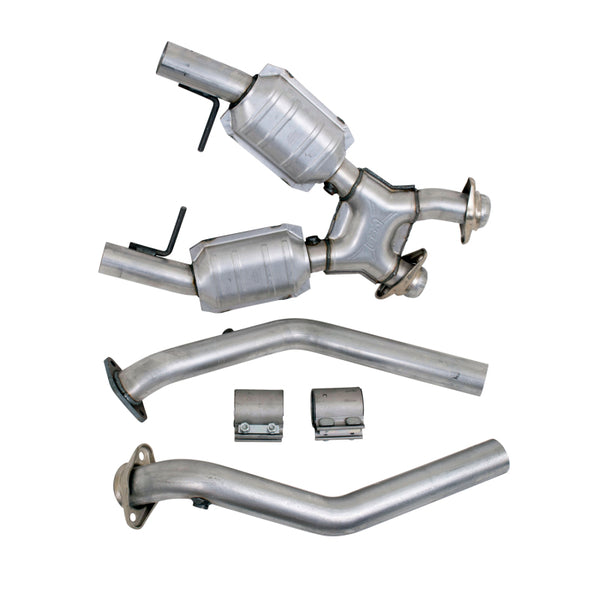 BBK 96-98 Mustang 4.6 GT High Flow X Pipe With Catalytic Converters - 2-1/2