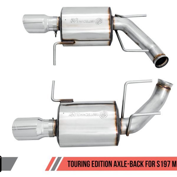 AWE Tuning S197 Mustang GT Axle-back Exhaust - Touring Edition (Chrome Silver Tips)