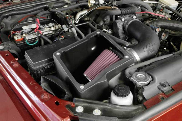 K&N 07-11 Jeep Wrangler V6-3.8L Aircharger Performance Intake Kit