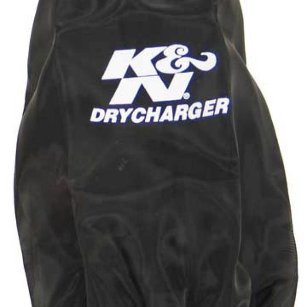 K&N Drycharger Round Tapered Air Filter Wrap - Black Open Top 6in Base ID / 4.5in Top ID / 8in H