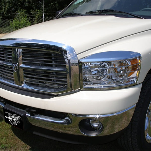 Stampede 2006-2008 Dodge Ram 1500 Center Only Vigilante Premium Hood Protector - Chrome
