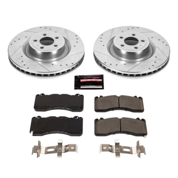 Power Stop 15-19 Ford Mustang Front Z23 Evolution Sport Brake Kit