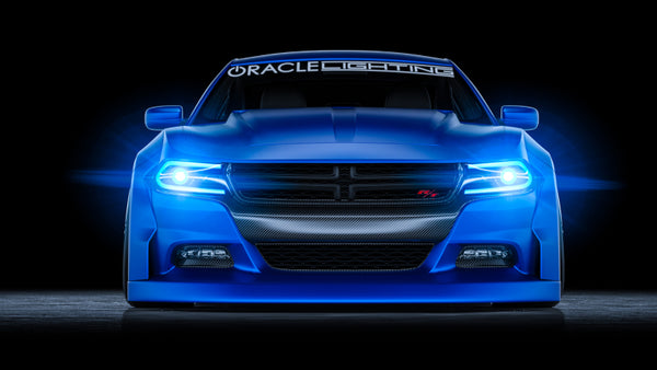 Oracle 15-21 Dodge Charger RGB+W DRL Headlight DRL Upgrade Kit - ColorSHIFT 2