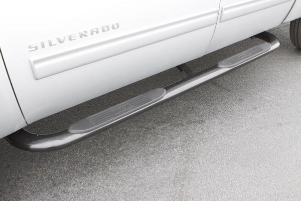 Lund 10-17 Dodge Ram 2500 Mega Cab 4in. Oval Curved SS Nerf Bars - Polished