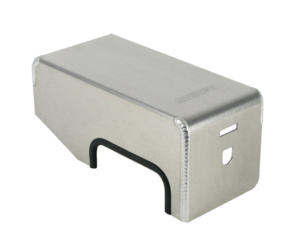 Moroso 05-Up Ford Mustang Fuse Box Cover - Over Plastic Fuse Box - Fabricated Aluminum