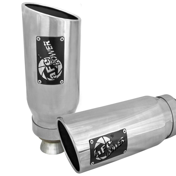 aFe MACH Force-XP 4-1/2in Steel OE Replacement Exhaust Tips - 2021+ Dodge Ram (5.7L V8) - Polished