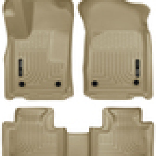 Husky Liners 16 Dodge Durango/Jeep Grand Cherokee Weatherbeater Tan Front & 2nd Seat Floor Liners