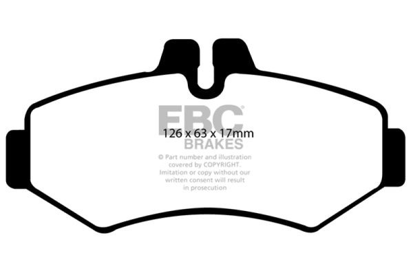 EBC 03-05 Dodge Sprinter 2500 Bosch Rear Greenstuff Rear Brake Pads