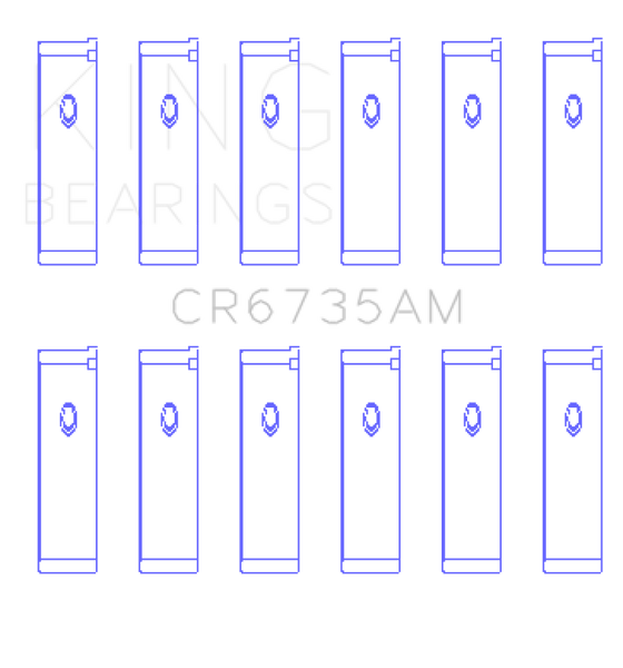 King Mitsubishi 6G74 3000GT/Dodge Stealth (Size 0.5) Performance Rod Bearing Set