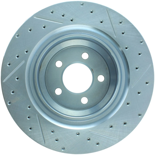 StopTech Select Sport 2014 Dodge Challenger Slotted and Drilled Right Rear Brake Rotor