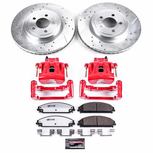 Power Stop 2021 Dodge Challenger Front Z26 Street Kit w/Calipers