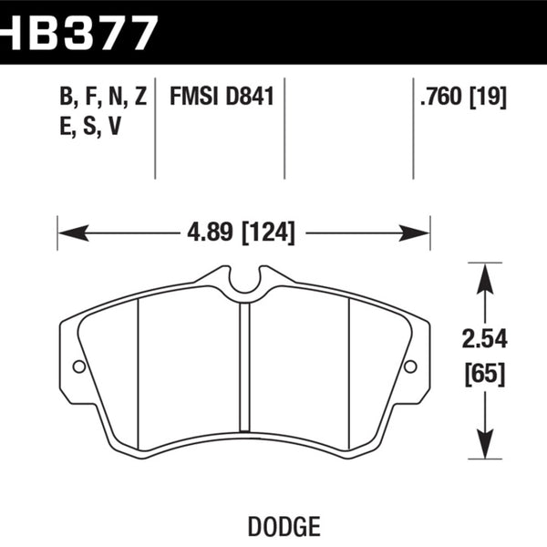 Hawk 03-05 Dodge Neon SRT-4 HT-10 Race Front Brake Pads