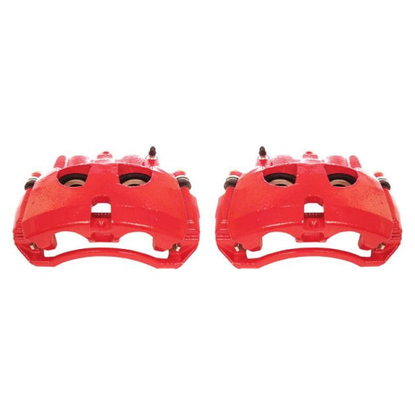 Power Stop 09-10 Dodge Ram 2500 Front Red Calipers w/Brackets - Pair