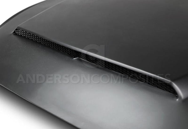Anderson Composites 2015-2017 Ford Mustang Super Snake Style Hood Fiberglass