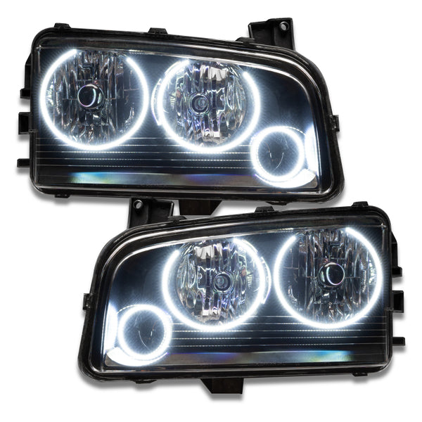 Oracle 05-10 Dodge Charger SMD HL (Non-HID) - Triple Halo - White