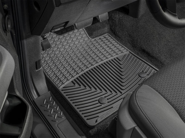 WeatherTech 12-13 Ford Mustang Front Rubber Mats - Black