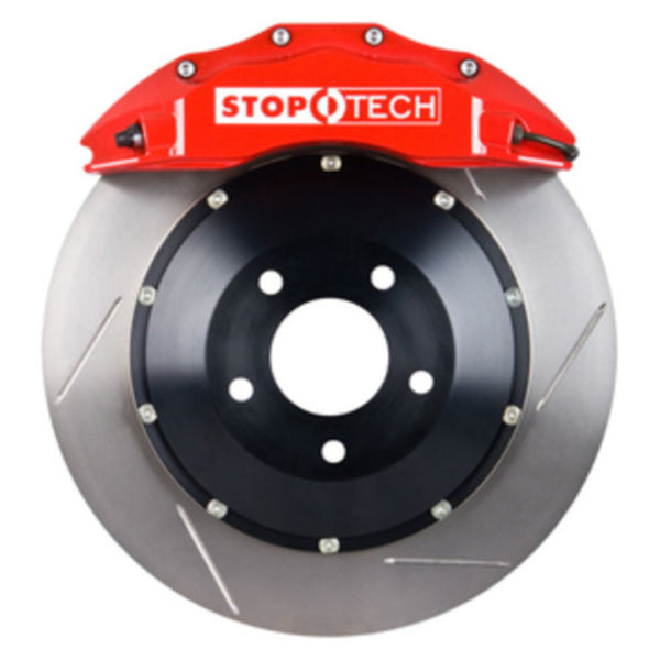 StopTech 07-09 Ford Mustang Shelby GT500 Front BBK w/ Red ST-60 Calipers Slotted 380x32mm Rotors