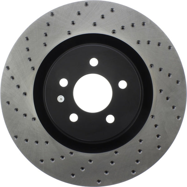 StopTech 07-13 Mustang Shelby / 10-13 GT / 12-13 Boss 302 Fr Right Drilled CRYO-STOP Brake Rotor