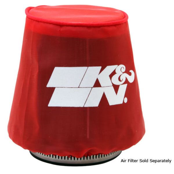 K&N Kawasaki / Yamaha / Sea Doo / Polaris Red Round Tapered Drycharger Filter Wrap 3in x4.5inx4in