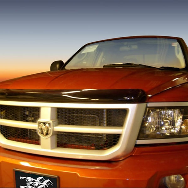 Stampede 2008-2011 Dodge Dakota Eyebrows Not Included Vigilante Premium Hood Protector - Smoke