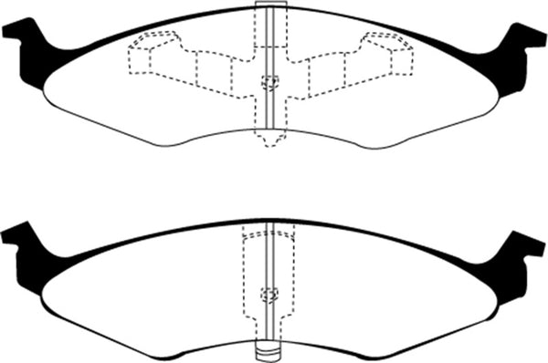 EBC 94-96 Dodge Neon 2.0 (4 Stud Wheels) Greenstuff Front Brake Pads