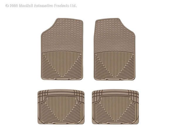 WeatherTech 66-92 Dodge Monaco Front and Rear Rubber Mats - Tan