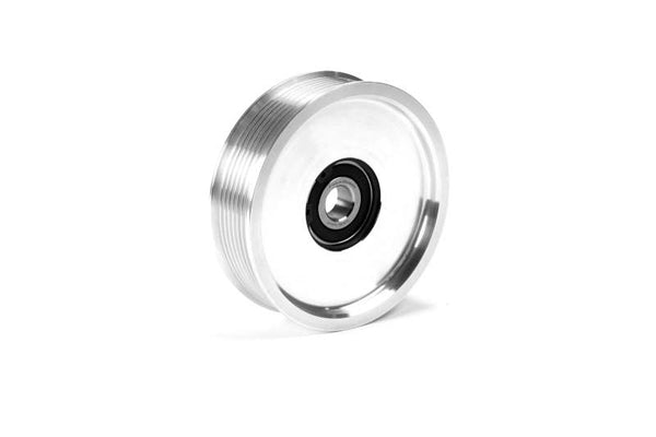 Fleece Performance 03-18 Dodge 2500/3500 Cummins Upper Fan Pulley Idler (Bare Aluminum Finish)
