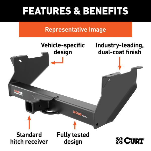 Curt 03-10 Dodge Ram 2500/3500 Commercial Duty Class 5 Trailer Hitch w/2-1/2in Receiver