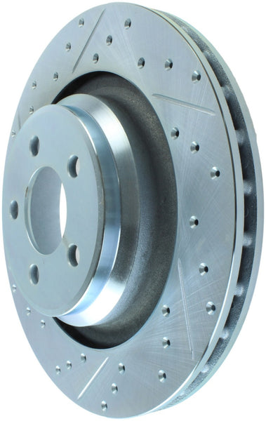 StopTech Select Sport 2014 Dodge Challenger Slotted and Drilled Right Rear Brake Rotor