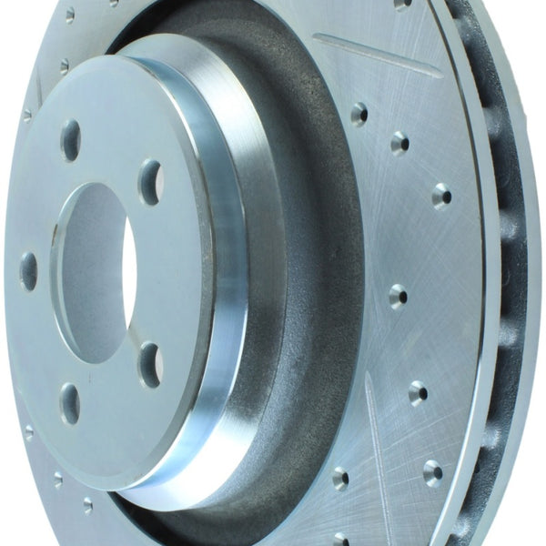 StopTech Select Sport 2014 Dodge Challenger Slotted and Drilled Right Rear Brake Rotor