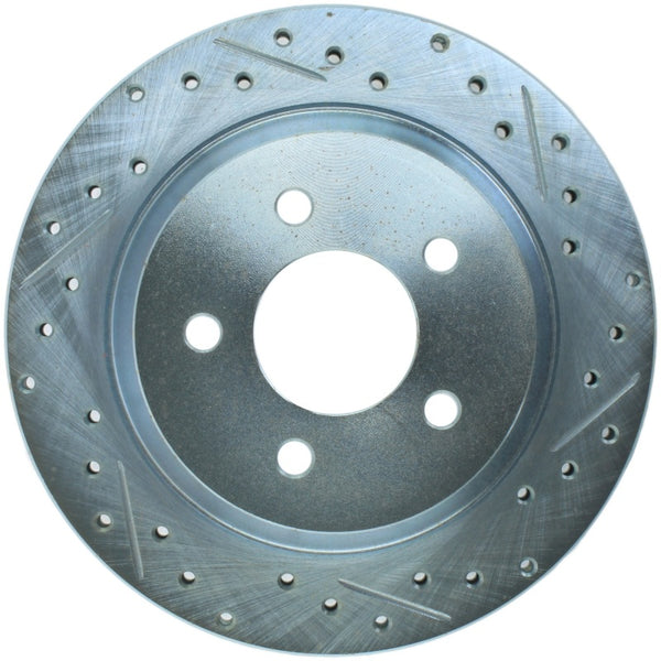 StopTech Select Sport 94-04 Ford Mustang Slotted and Drilled Left Rear Rotor